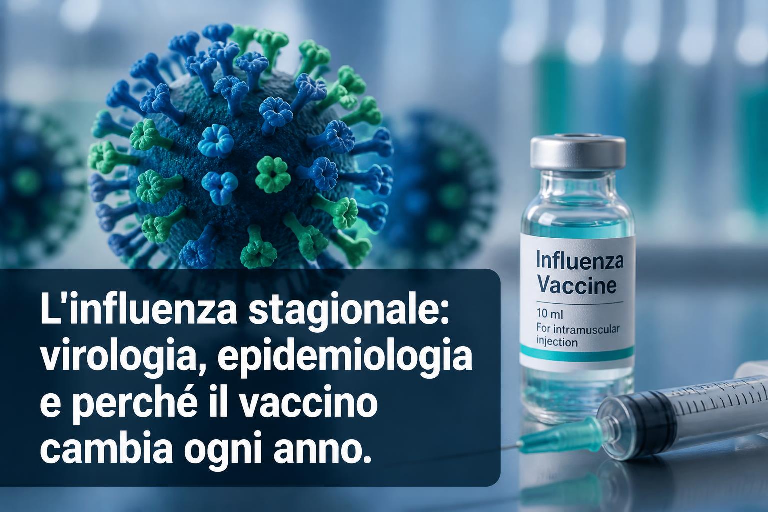 L'influenza stagionale: virologia, epidemiologia e perché il vaccino cambia ogni anno