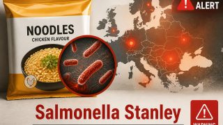 Salmonella Stanley da noodles aromatizzati: il focolaio multinazionale che ha messo in allerta l’Europa