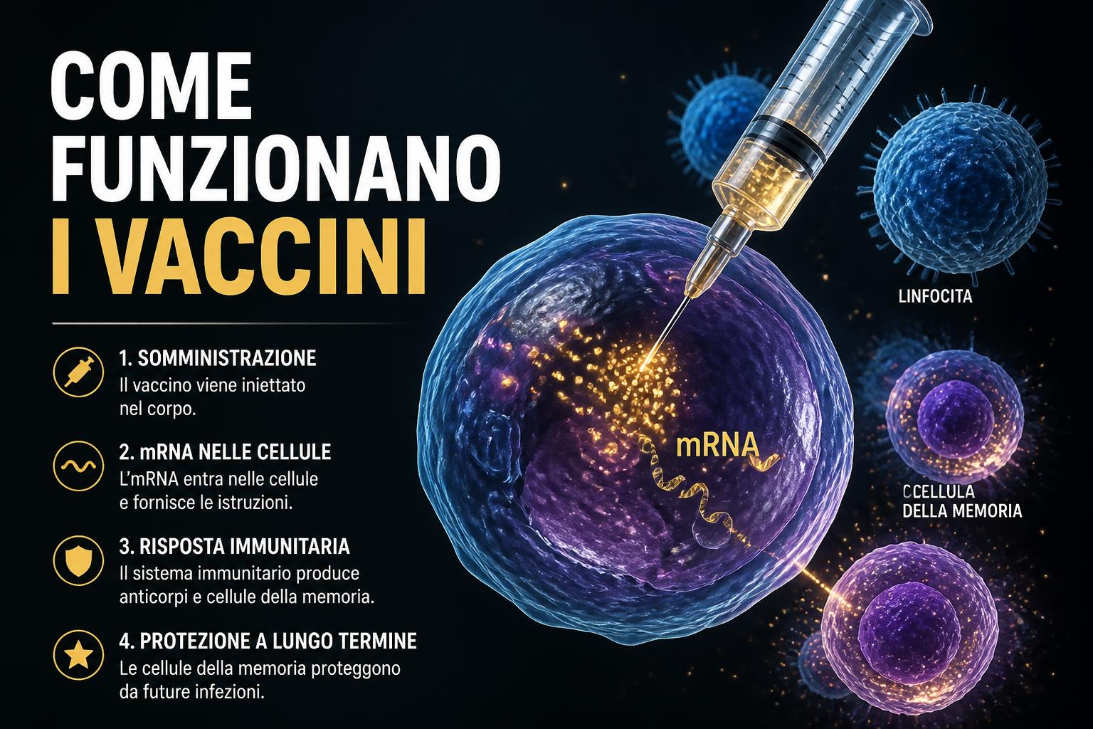 Come funzionano i vaccini: memoria immunitaria, adiuvanti e le nuove tecnologie a mRNA