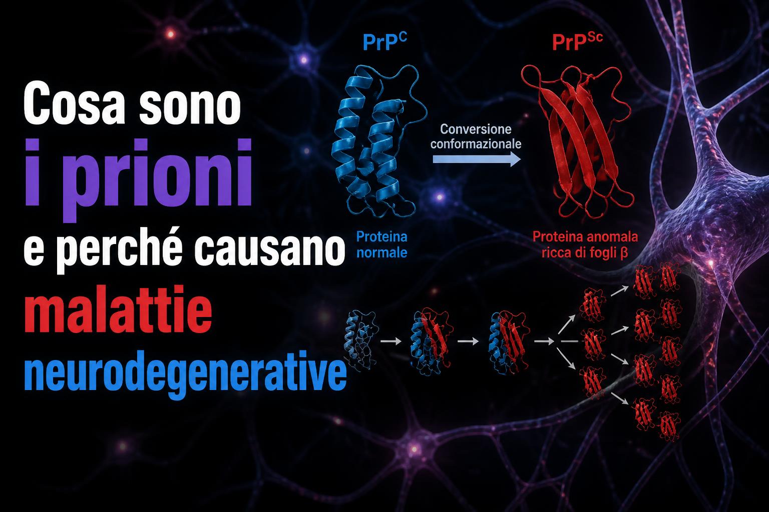 Cosa sono i prioni e perché causano malattie neurodegenerative