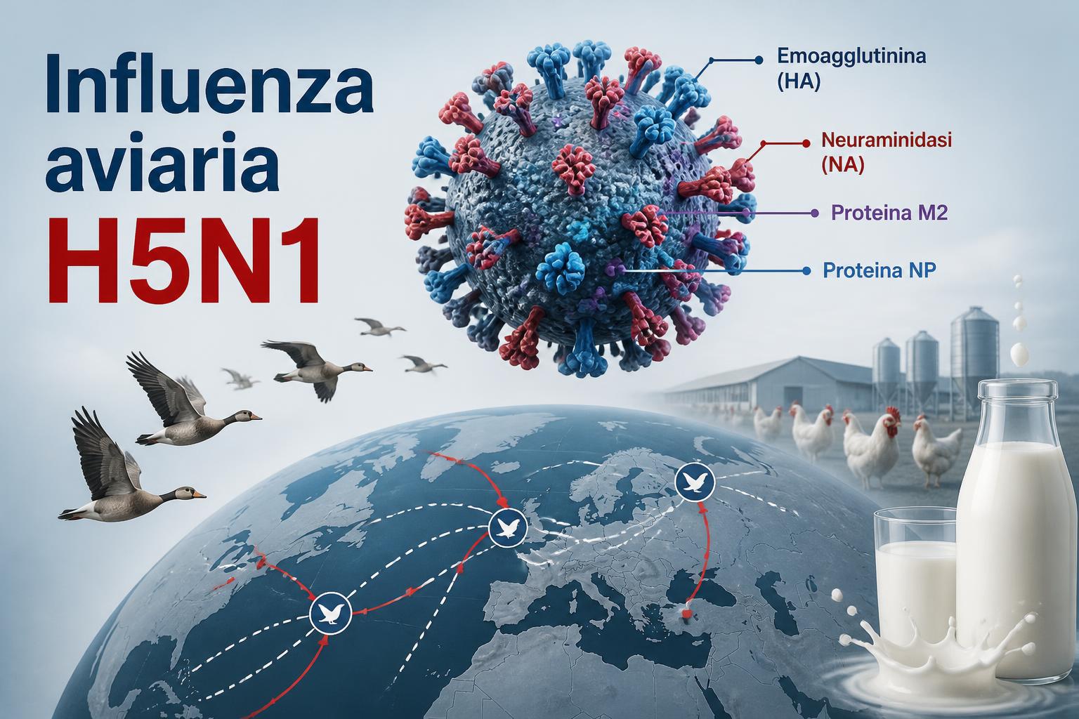 Influenza aviaria H5N1: perché il mondo la osserva con attenzione