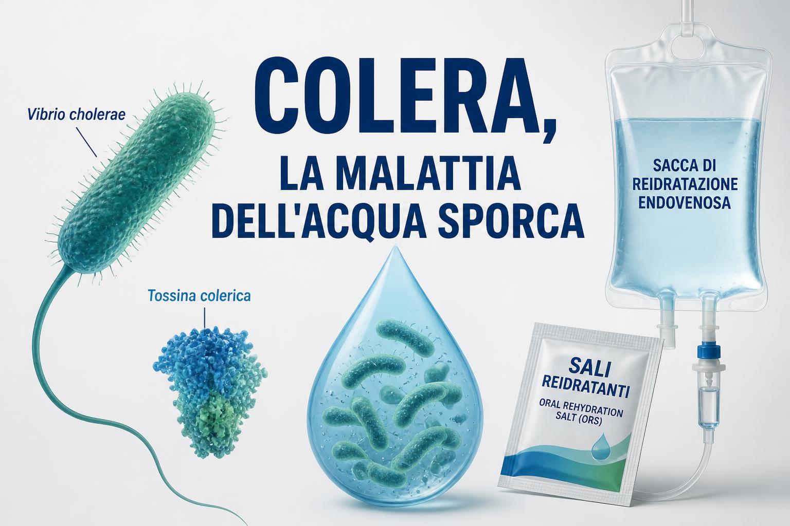 Colera: la malattia dell'acqua sporca e la cura che salva in poche ore