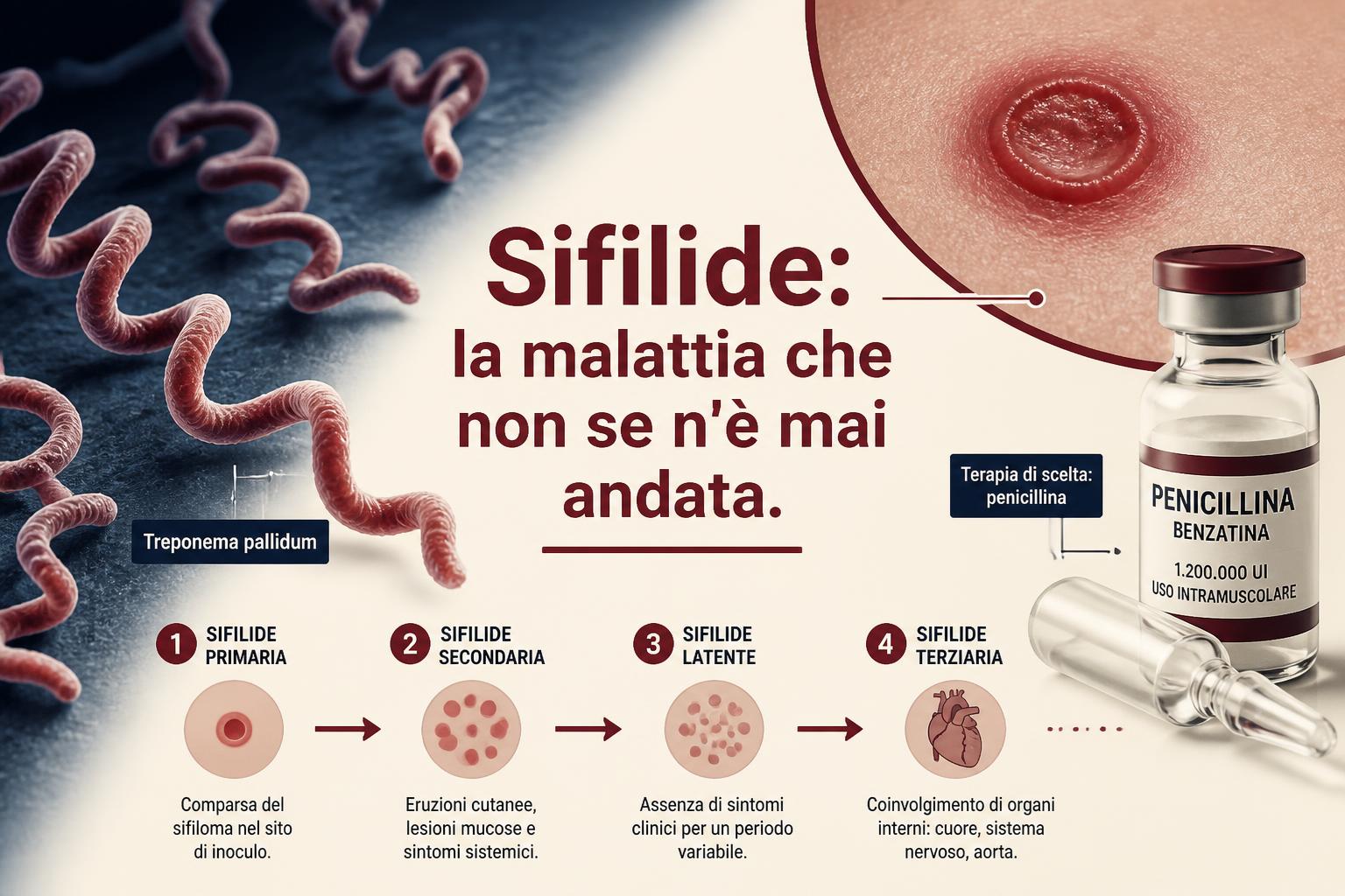 Sifilide: la malattia che non se n'è mai andata