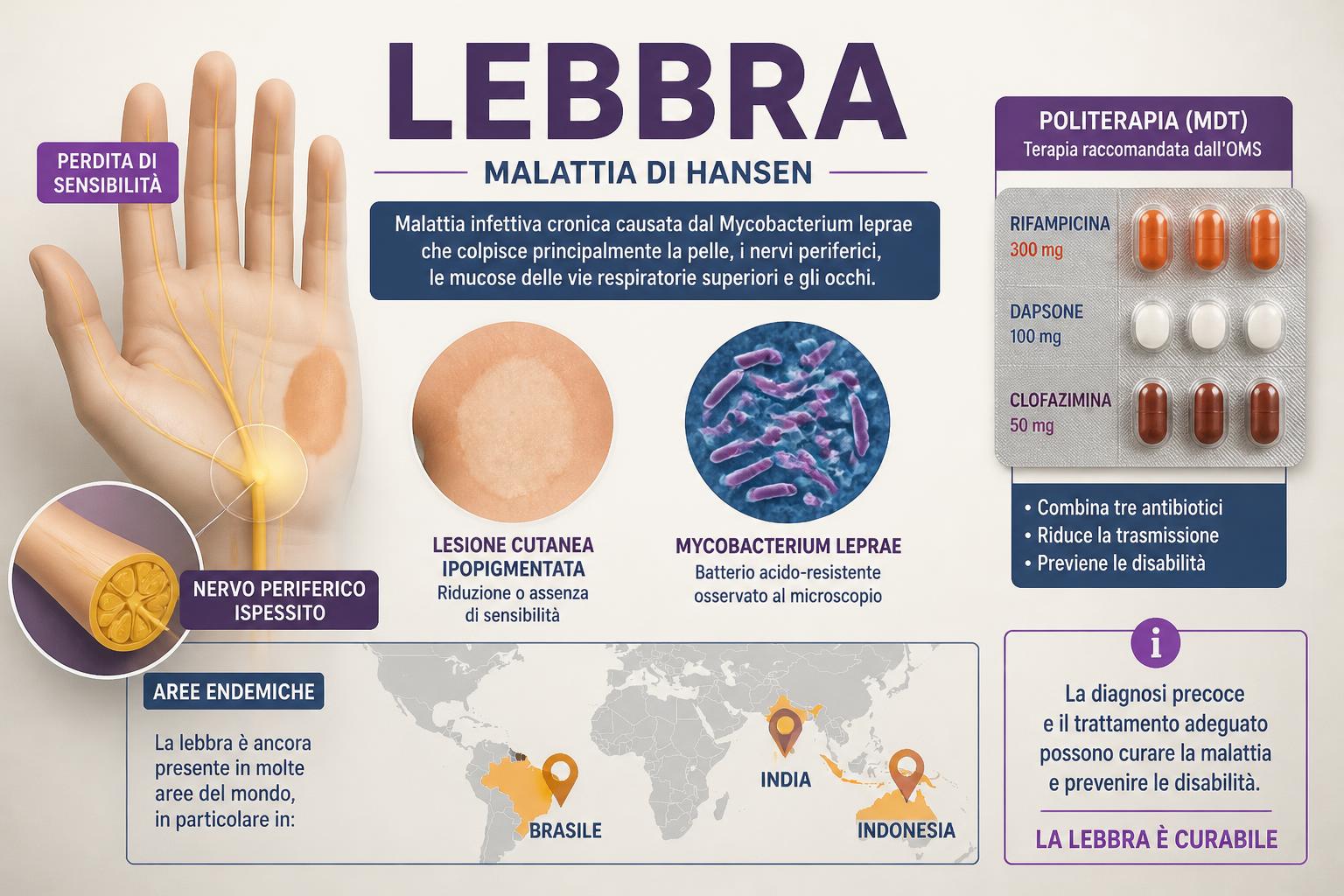Lebbra: la malattia antica che non è ancora scomparsa