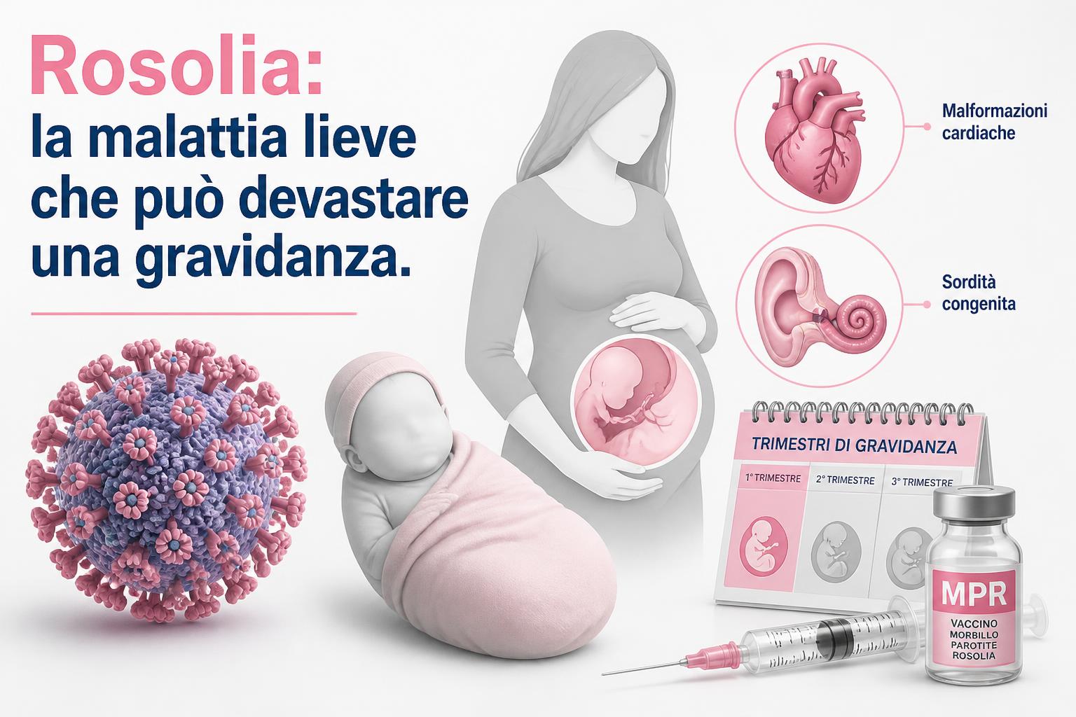 Rosolia: la malattia lieve che può devastare una gravidanza